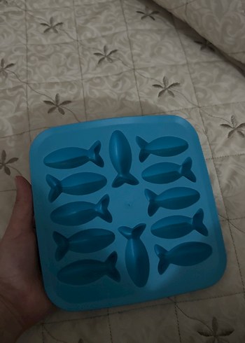 Balık Şeklinde Mavi Silikon Kalıp ikea