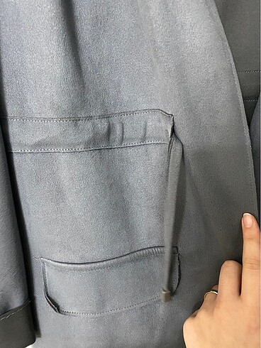 Parka Hırka süet - Görsel 6