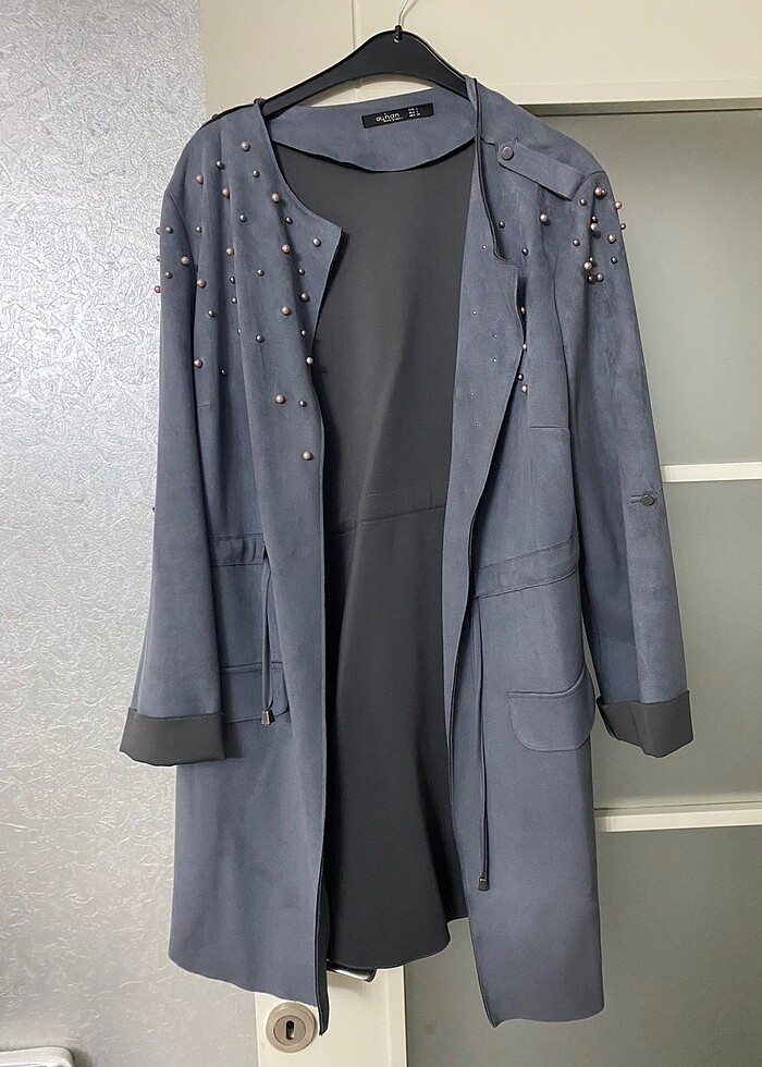 Parka Hırka süet - Görsel 2