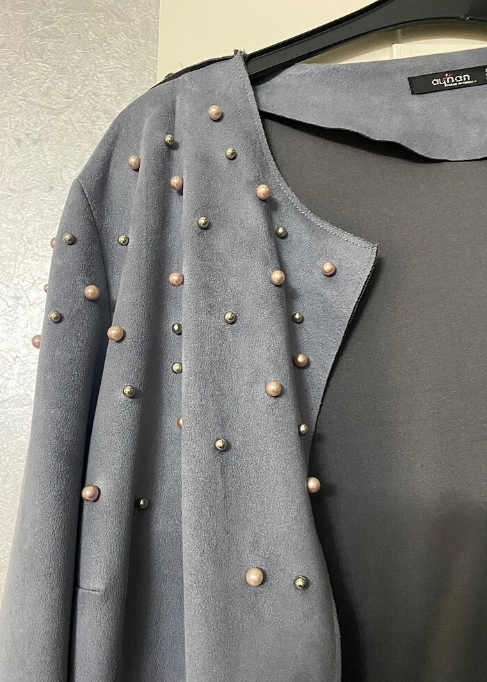 Parka Hırka süet - Görsel 3