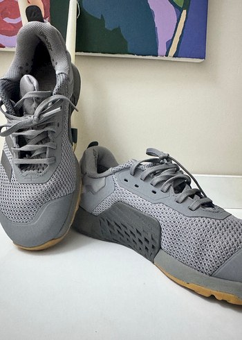 Gri Bağcıklı Erkek Koşu ve Antrenman Ayakkabısı - Görsel 3