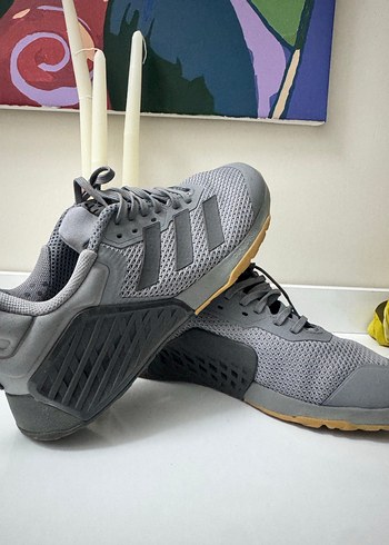 Gri Bağcıklı Erkek Koşu ve Antrenman Ayakkabısı - Görsel 2