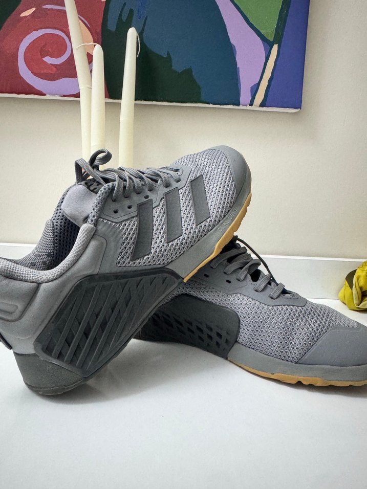 Gri Bağcıklı Erkek Koşu ve Antrenman Ayakkabısı - Görsel 2