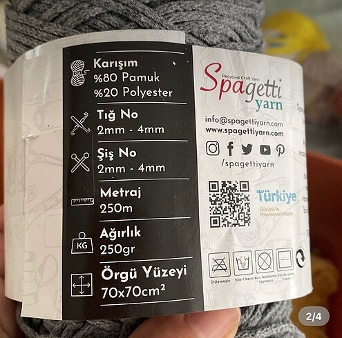 Beden çeşitli Renk Makrome İpler