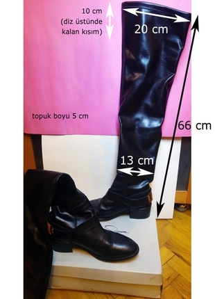 39 Beden siyah Renk TopShop Uzun Siyah Çizme