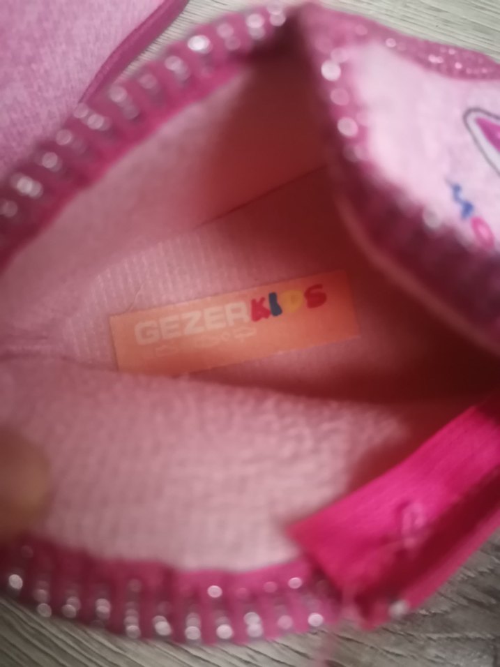 Gezer kız çocuk kedili ev ayakkabısı - Görsel 3