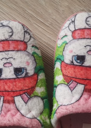 Gezer Kız Çocuk Tavşanlı Ev Terliği - Görsel 3