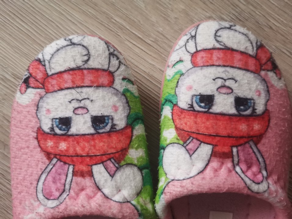 Gezer Kız Çocuk Tavşanlı Ev Terliği - Görsel 3