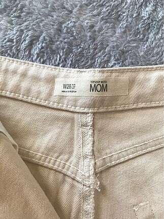 28 Beden ten rengi Renk Orjinal Topshop Mom jean