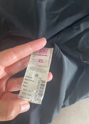 xs Beden Siyah Mayo