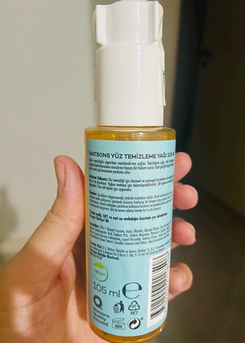 Watsons Nemlendirici Yüz Temizleme Yağı 105 ml - Görsel 2