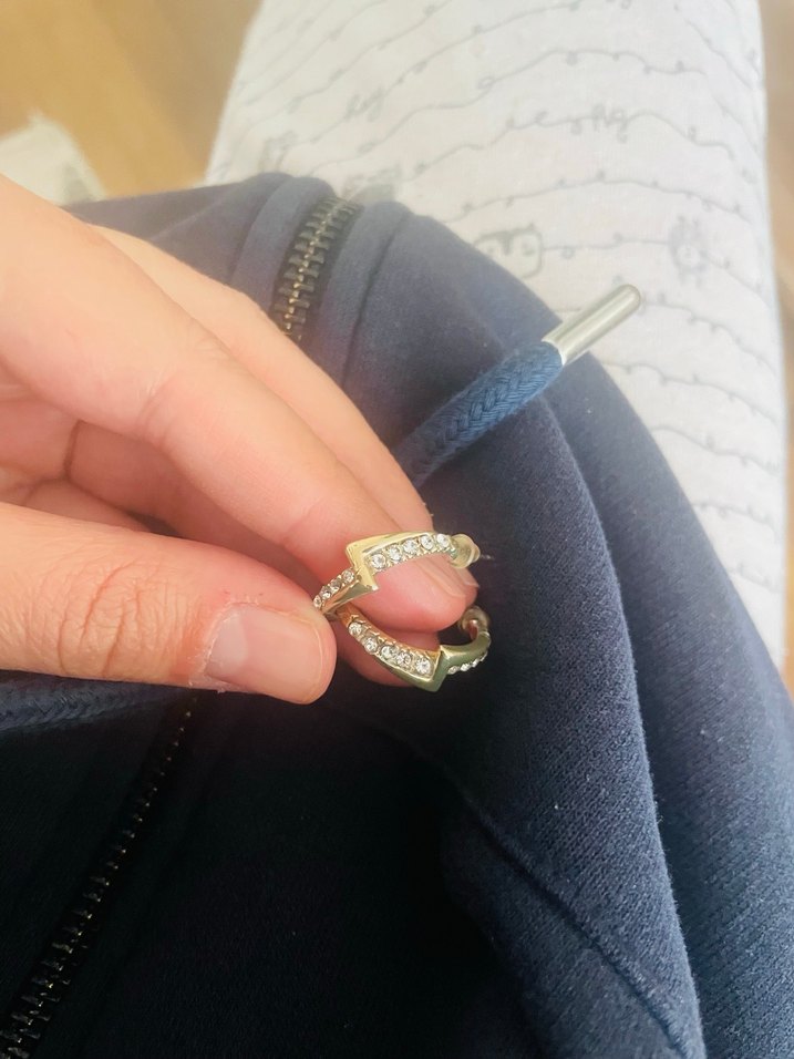 Işıltılı Altın Kadın küpe - Görsel 4