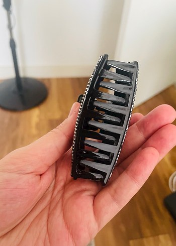 Koyu Renkli Taşlı Tokalı Saç Tokası - Görsel 3