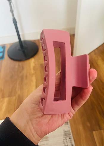 Pembe Plastik Tokalı Saç Tokası - Görsel 3