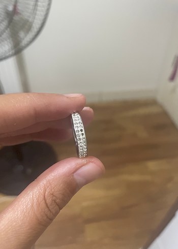 Beden beyaz Renk Minimalist Beyaz Payetli Kadın Yüzük