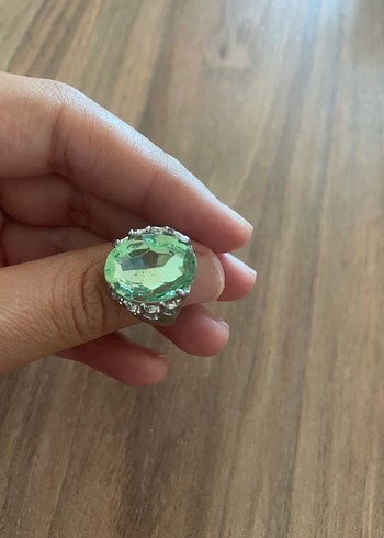 Diğer Yeşil Payetli Bohem Vintage Yüzük