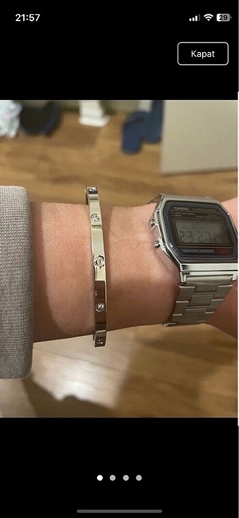 Çelik cartier model bilezik