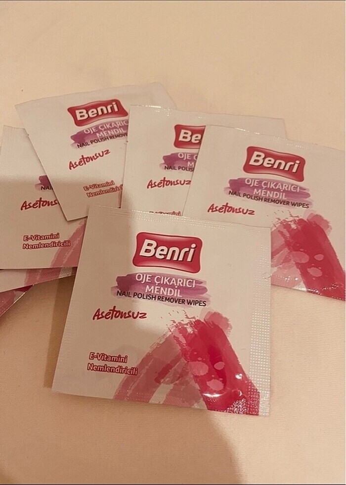 Benri oje çıkarıcı mendil - Görsel 2