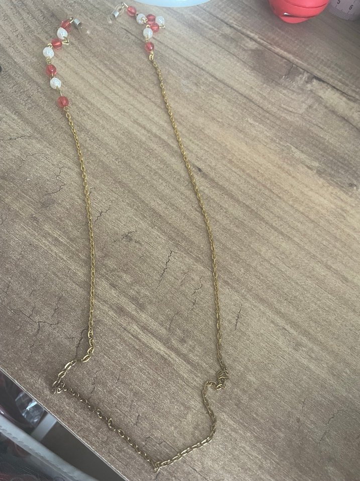 Zincir Detaylı Altın Renk Bohem Kulak Manşeti - Görsel 2