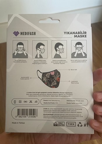 Medifash Aura Yıkanabilir Maske - Görsel 2