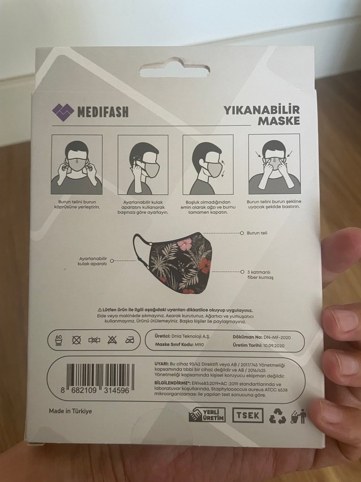 Medifash Aura Yıkanabilir Maske - Görsel 2