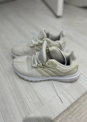 Beyaz Adidas Bağcıklı Kadın Spor Ayakkabısı - Görsel 2