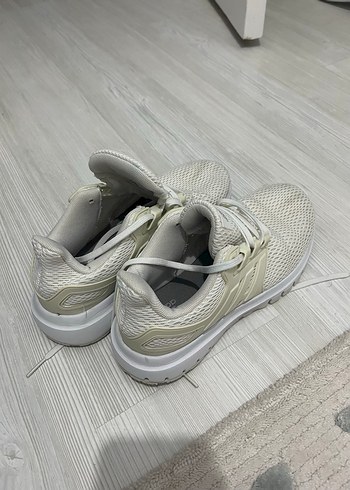 Beyaz Adidas Bağcıklı Kadın Spor Ayakkabısı - Görsel 3