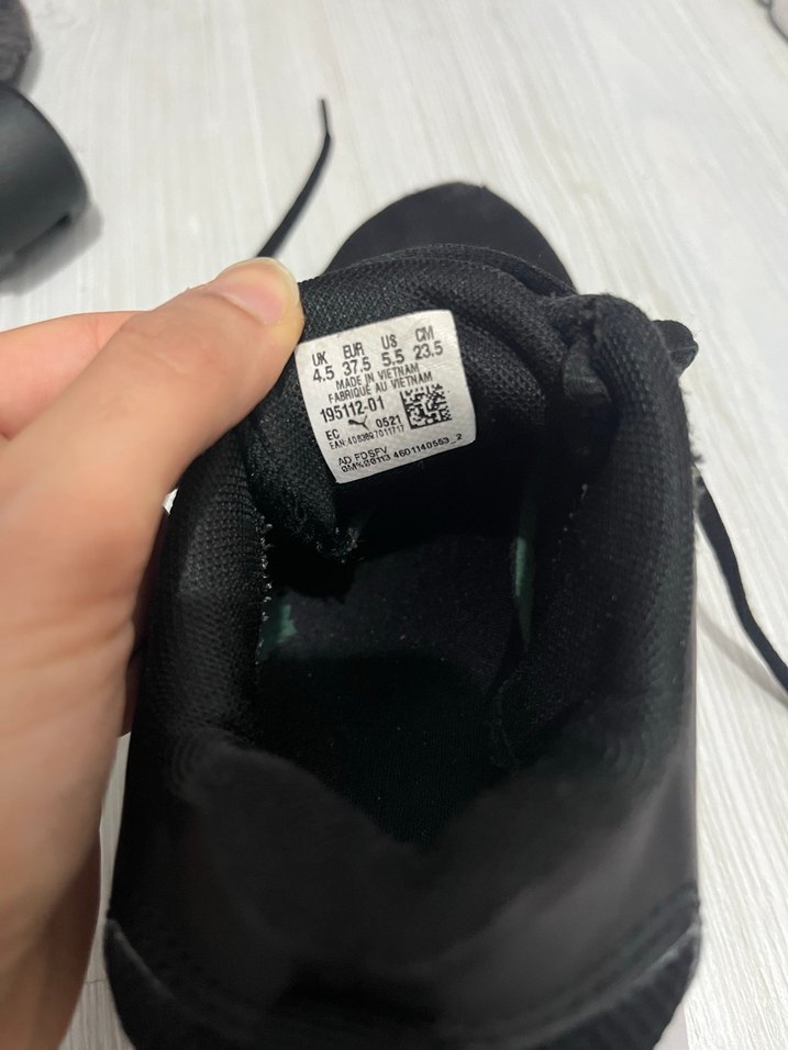 Siyah Puma kadın Spor Ayakkabı - Görsel 4