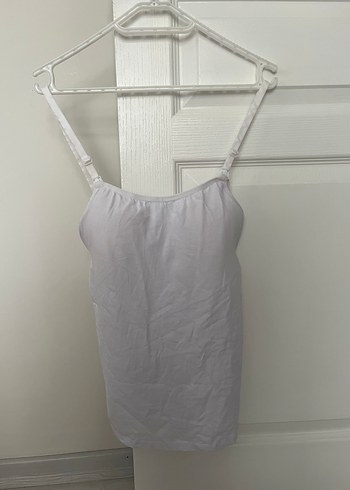 Beyaz Ayarlanabilir Kaplı emzirme atleti - Görsel 6