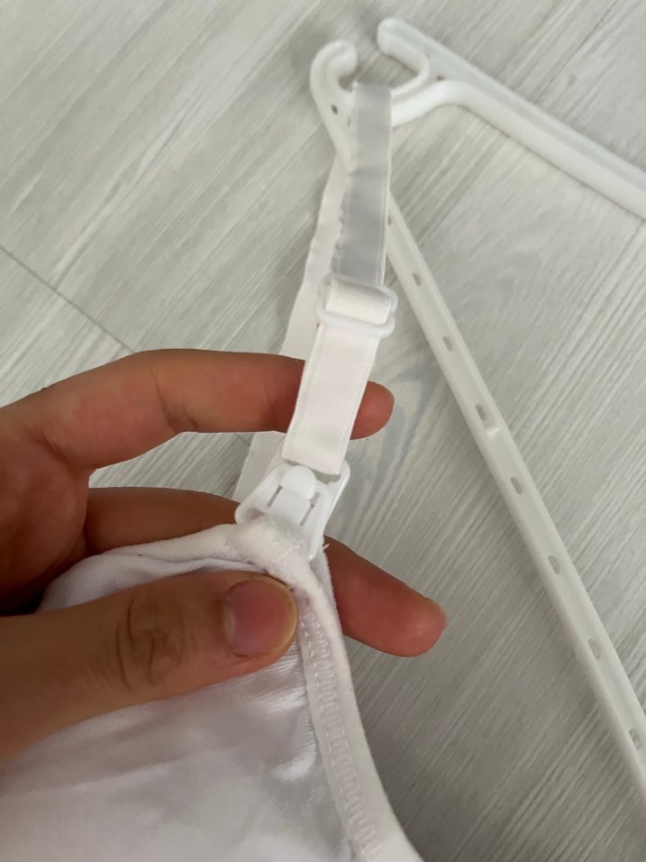 Beyaz Ayarlanabilir Kaplı emzirme atleti - Görsel 3