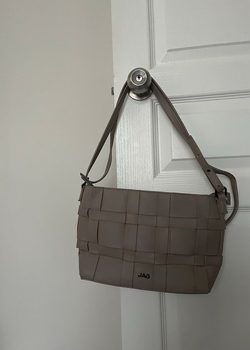 Bej Deri Tokalı Kadın Çanta-JAG - Görsel 2