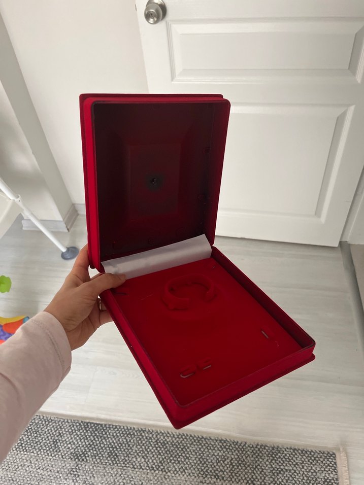 Kırmızı Kalp Desenli takıKutusu - Görsel 5