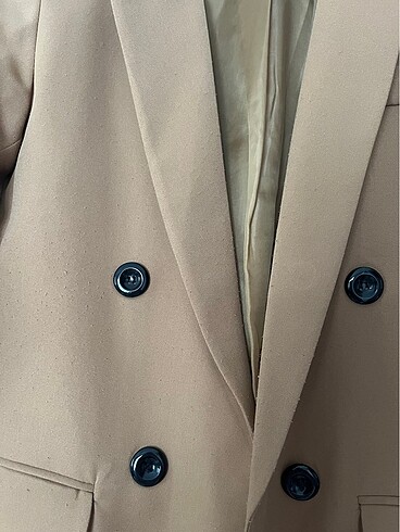 s Beden camel Renk Blazer uzun ceket
