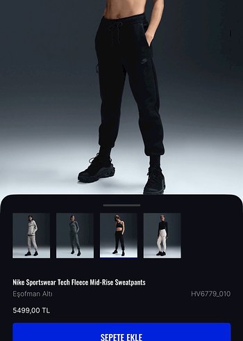 Nike Spor Siyah esofman