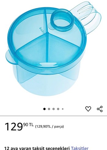 babyJem Mavi Bebek toz mama Saklama Kabı - Görsel 4