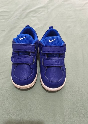 Nike Nike Erkek Çocuk Mavi Cırtlı Spor Ayakkabı