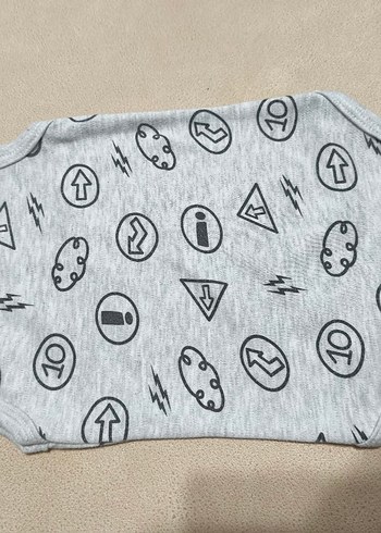 Gri Kolsuz Bebek Body - Görsel 4