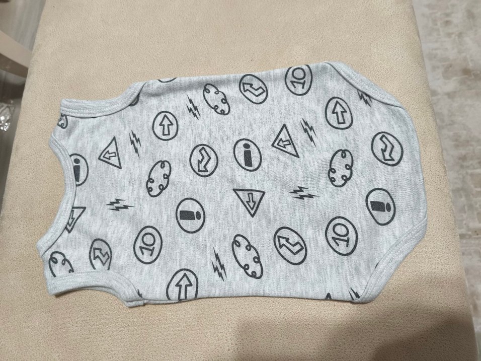 Gri Kolsuz Bebek Body - Görsel 4