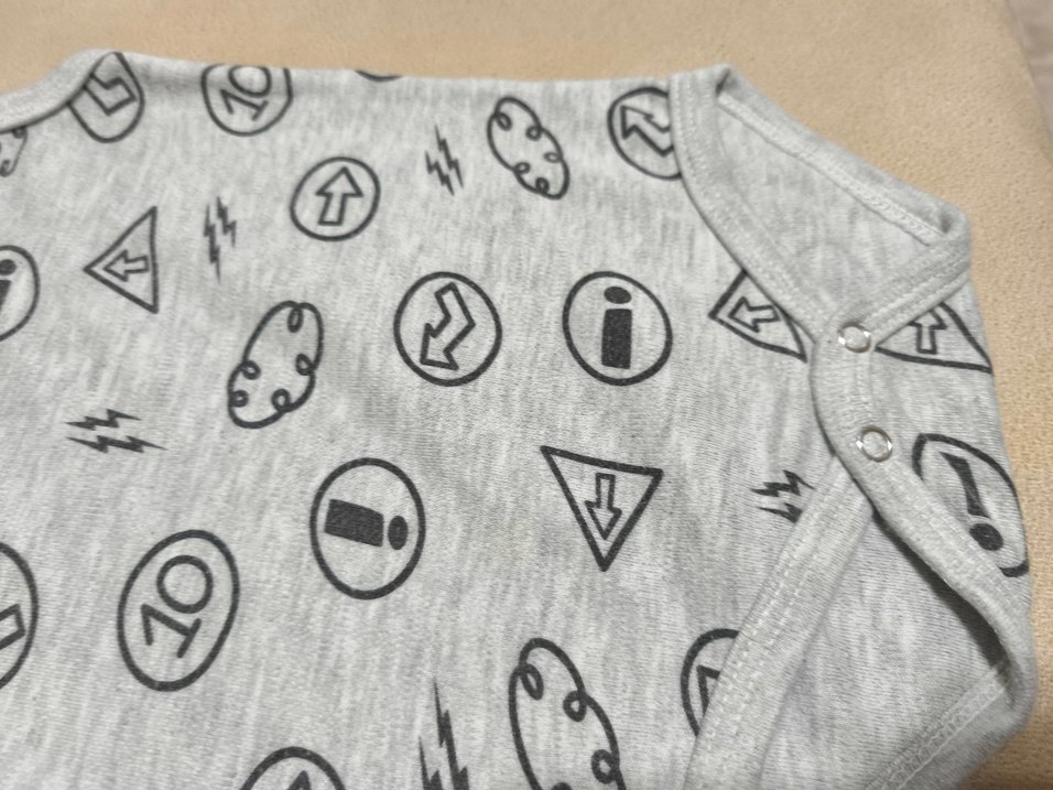 Gri Kolsuz Bebek Body - Görsel 3