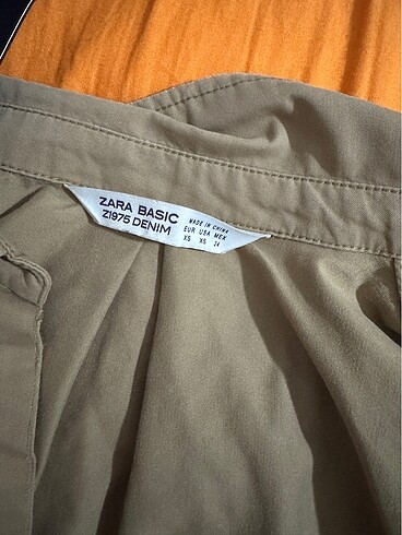 Zara zara cepli. camel gömlek