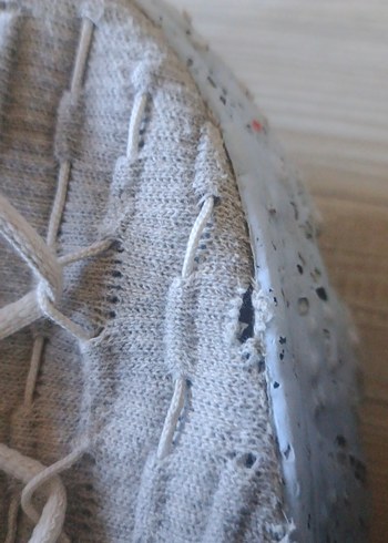 Beyaz Gri Platform Topuklu Bağcıklı Spor Ayakkabı - Görsel 5