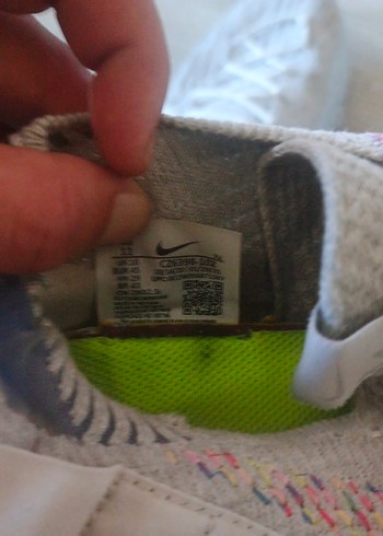 Beyaz Gri Platform Topuklu Bağcıklı Spor Ayakkabı - Görsel 4