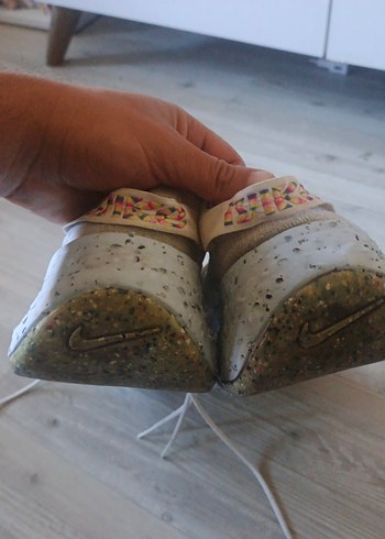 Beyaz Gri Platform Topuklu Bağcıklı Spor Ayakkabı - Görsel 3