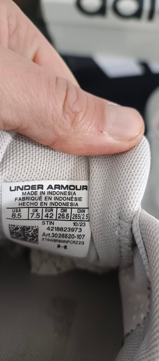 Under Armour Beyaz Erkek Koşu Ayakkabısı - Görsel 4