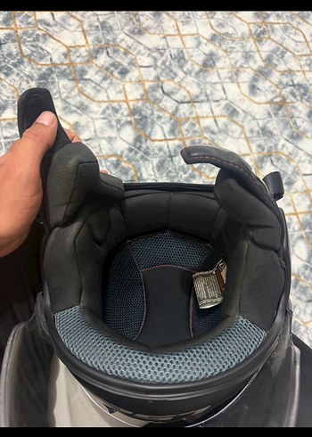 Kilitli Siyah LS2 Biker Kask - Görsel 7