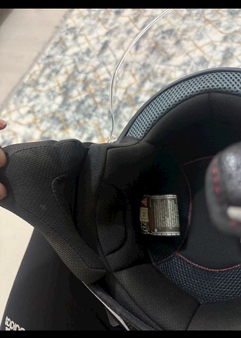 Kilitli Siyah LS2 Biker Kask - Görsel 9