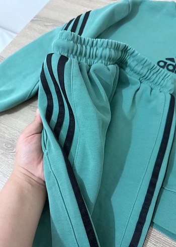 Adidas Erkek Çocuk Pastel Yeşil Eşofman Takımı - Görsel 4