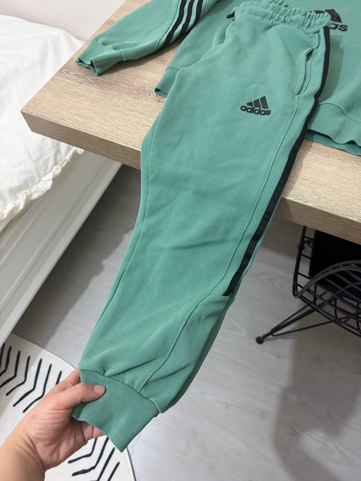 Adidas Erkek Çocuk Pastel Yeşil Eşofman Takımı - Görsel 5