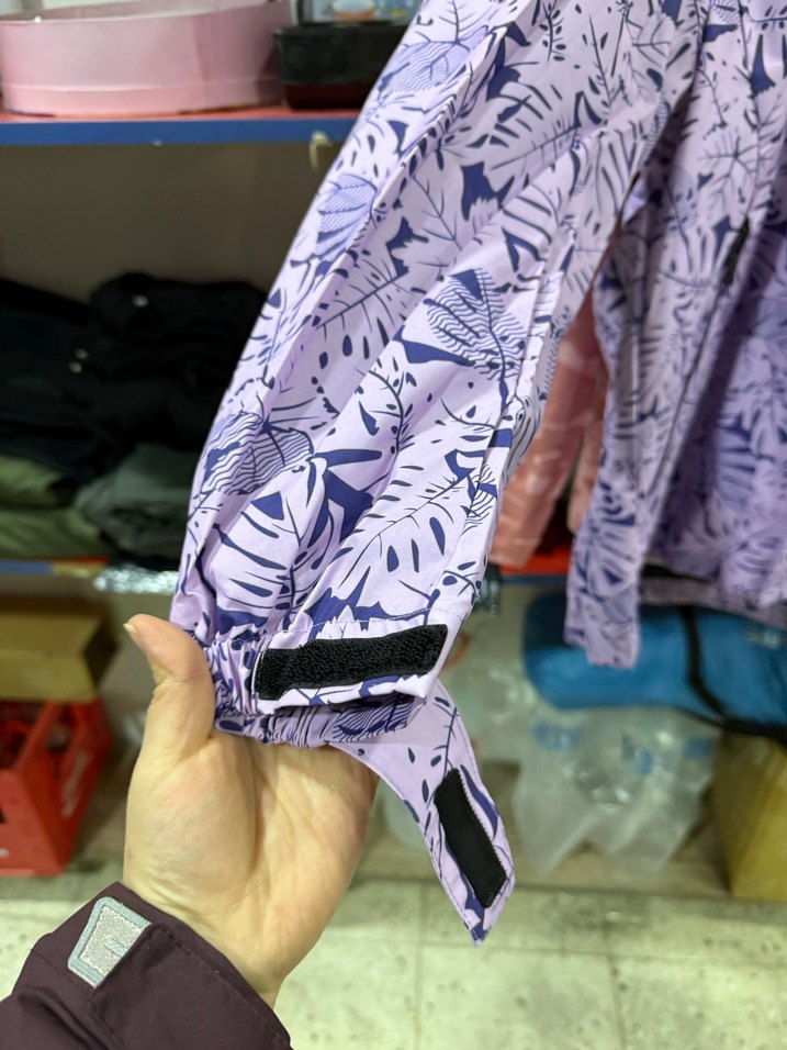 Mor Desenli Uzun Kollu Kadın Ceket - Görsel 3