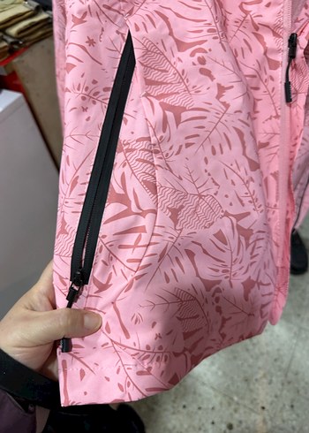 Pembe Kamuflaj Desenli Kadın Ceket - Görsel 3